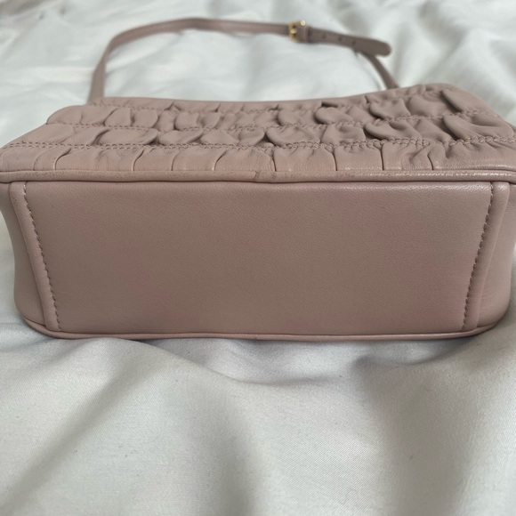 prada bandoliera, napa gaufre ‘1, in color “cipria” (dusty rose pink) - Picture 6 of 12